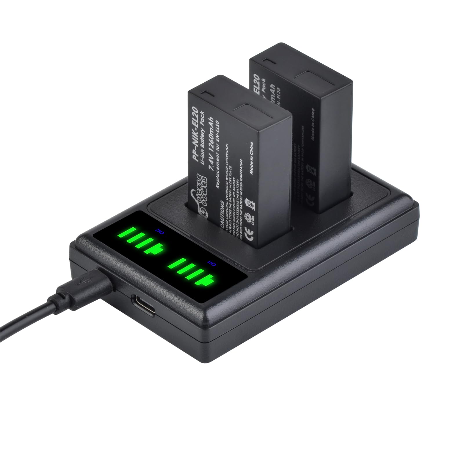 Amazon.com: Pickle Power EN-EL20 EN-EL20a Battery and Charger